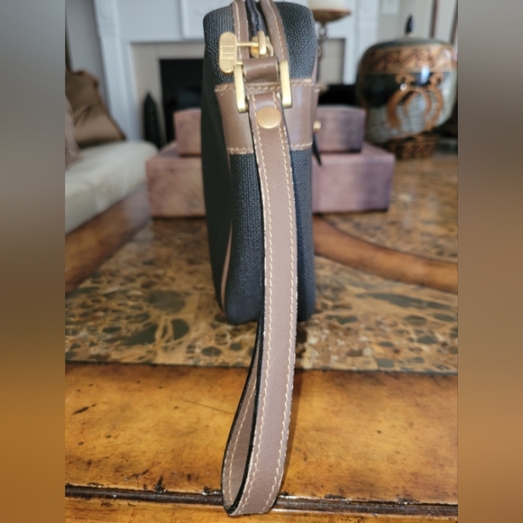 Dunhill Men's Black and Brown Leather Trim Bag - Picture 4 of 8